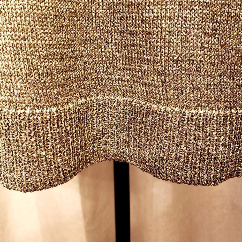 Lane Bryant Asymmetric Gold/Silver Sparkle Pullover Sweater | Size 14/16 | NWT - Picture 6 of 10
